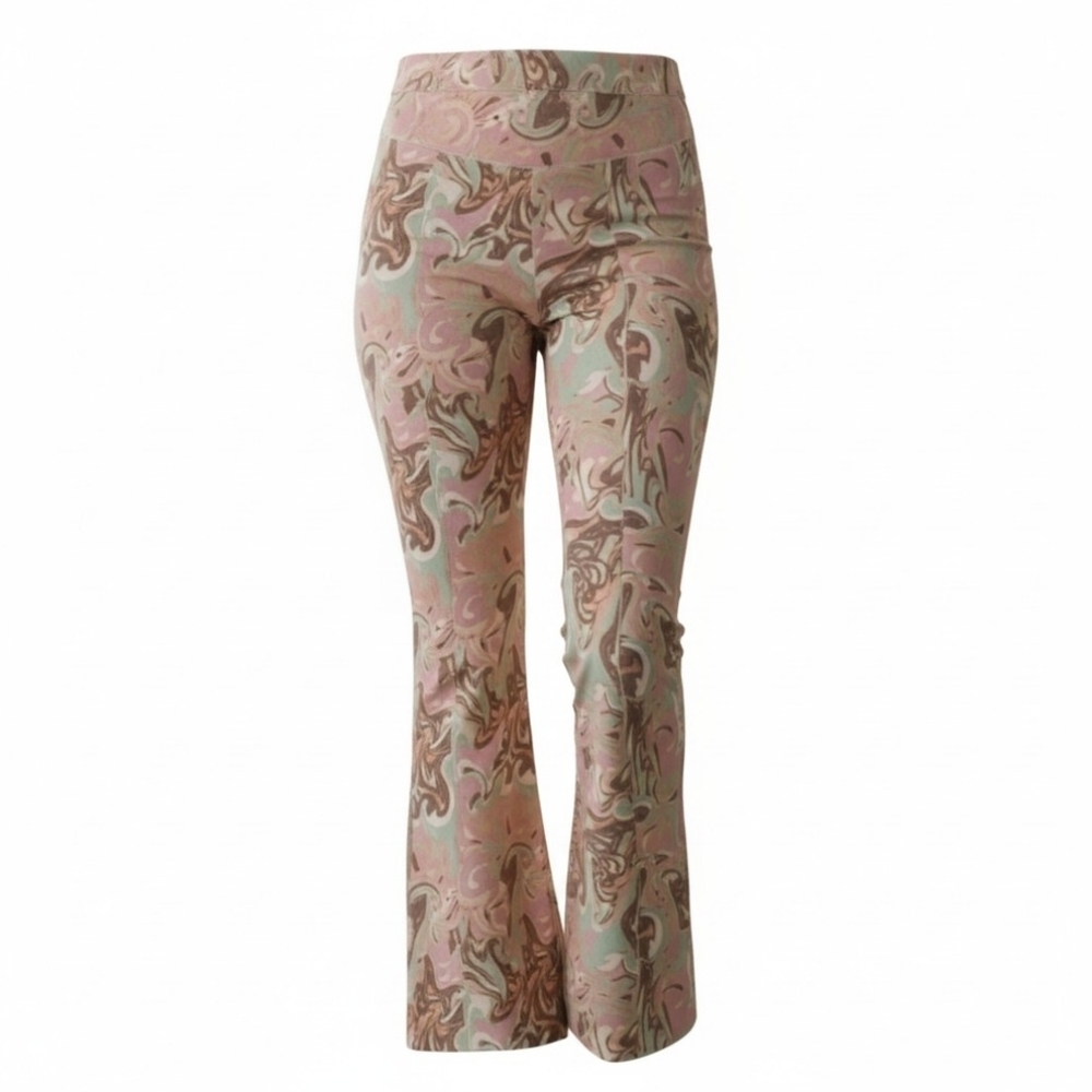 RSQ Paisley Print Women's Leggings Multi Pastel Large